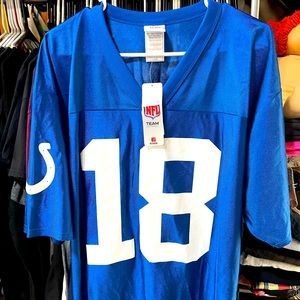 🔥Indianapolis Colts #18 Peyton Manning NFL Team Apparel Size Large NWT🔥